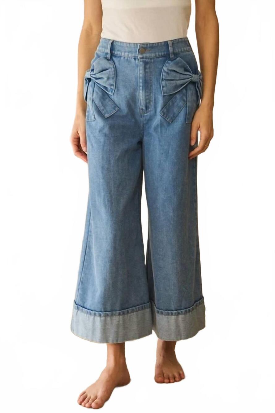 NEW ODDI the ralen pant in washed denim